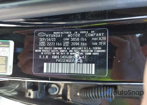 2024 Hyundai Elantra Sel z USA, uszkodzony, nr VIN KMHLS4DG0RU659347